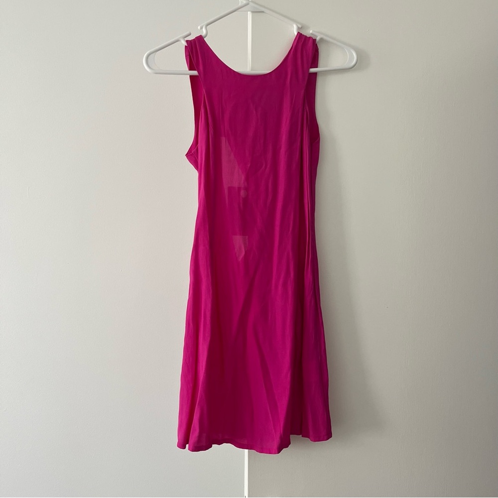 NWT neon pink mini dress